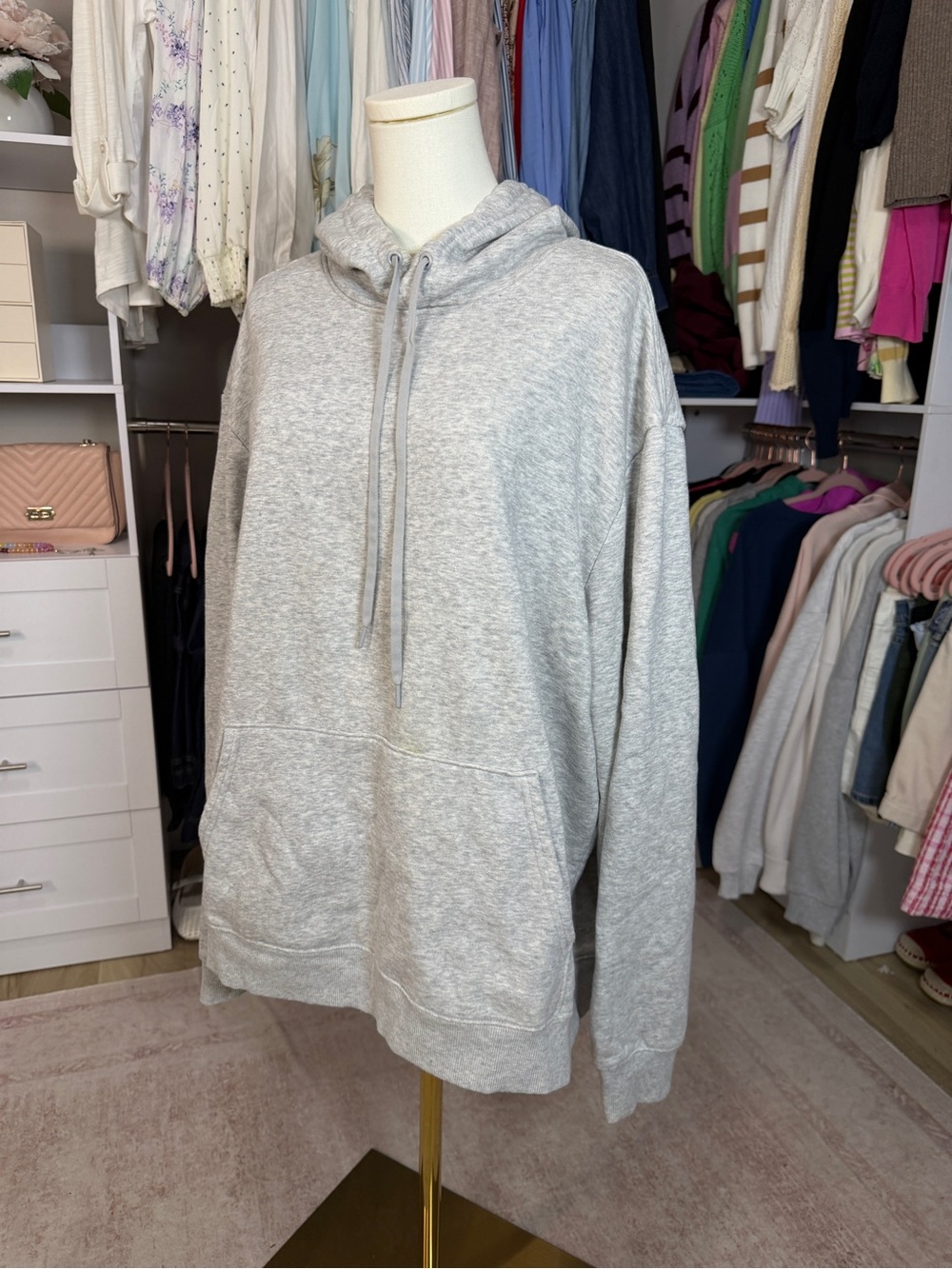 Athletic Works Light Gray Pullover Hoodie